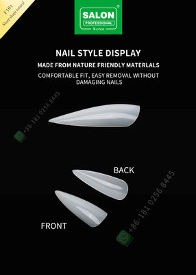 500pcs Sharp Shape Lady French Style Artificial False Nails Half Tips and Full Cover False Nail