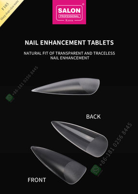 500pcs Sharp Shape Matte Lady French Style Artificial False Nails Half Tips and Full Cover False Nail