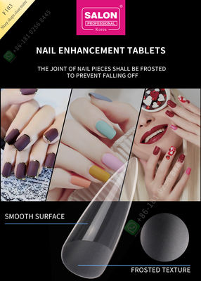 500pcs Sharp Shape Matte Lady French Style Artificial False Nails Half Tips and Full Cover False Nail