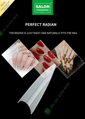 Sharp Drops Shape Half Cut False Nail French Style With ABS Fake Nail