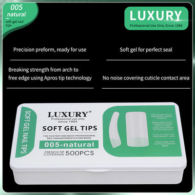 500pcs/Box Medium Square Press On Nails False Nails Natural Full Cover Fake Nails For Women
