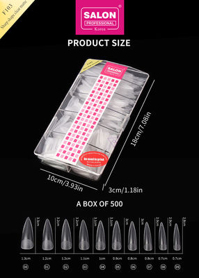 Matte Clear Almond Nails Extra Long Stiletto False Nails Sharp Shape Acrylic Fake Nail Tips For Nail Art