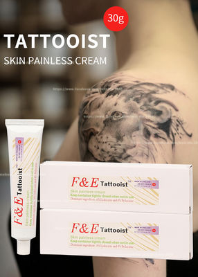 30G Anesthetic Numbing Cream / F&E Tattooist Skin Painless Cream Lasting For 3 Hours