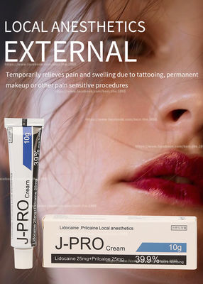 J Pro Tattoo Licocaine numb Cream 10g Stop Pain Anesthetic Cream For Waxing Tattoo Permanent Makeup