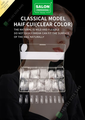 Classical French Nail Tips Custom Nail Clear Half Tips