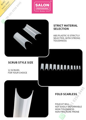 Smile Shape Matte False Nail Tips High Quality Custom Nail Half Tips Manicure Tip for Nail Art Salon