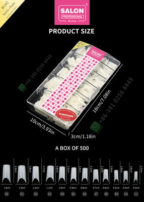 Smile Shape Matte False Nail Tips High Quality Custom Nail Half Tips Manicure Tip for Nail Art Salon