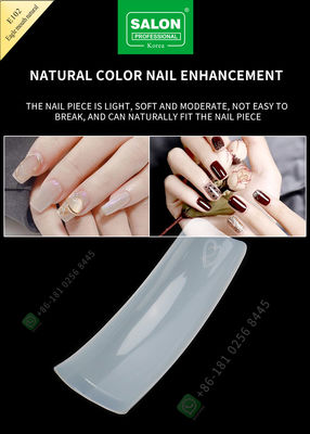 Salon beauty false eagle month nail tips French manufacture acrylic extra-long half cover tips