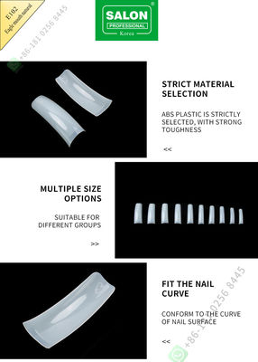 Salon Beauty False Eagle Month Nail Tips French Acrylic Extra Long Half Cover Tips