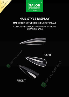 500pcs Sharp Shape Lady French Style Artificial False Nails Half Tips and Full Cover False Nail