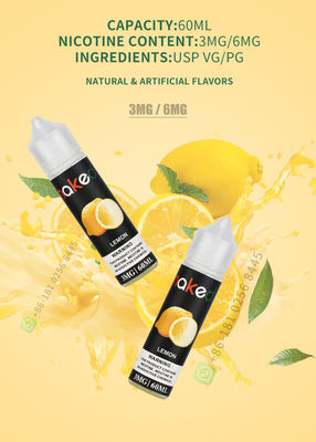 30pg 30ml E Cigarette Vaping Liquid Lemon Flavor Customization