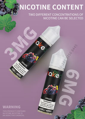100mL Vapor Juice E Liquid For Electronic Cigarette Natural Ingredients Grape Flavor