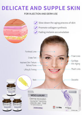 Glutathione MESO LUXURY Mesotherapy Injection Serum Skin Booster Lightening Moisturizing Anti-Aging Whitening
