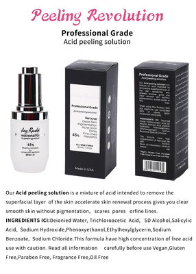 Professional Grade Acid Skin Peeling Solution Liquid Set for Face Exfoliation