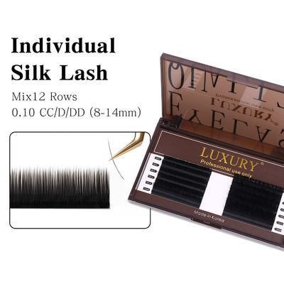 8-14mm Individual False Eyelashes CC/D/DD Curling Volume Eyelash Extension Double Tips Cashmere YY Lash Extension