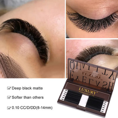 3D W-Shaped False Eyelash Extensions CC/D/DD Curl Natural Thick Style 12 Rows Extra Thick Cosplay Lashes