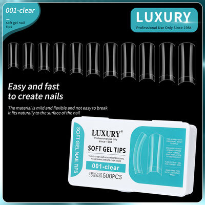 Customizable Long Last Square False Nails For Nail Art Salon With OEM Service