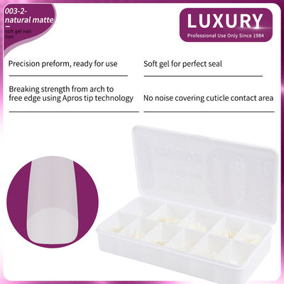 500pcs/Box Professional Natural Matte Sharp Shape Fake Nails For DIY Manicure