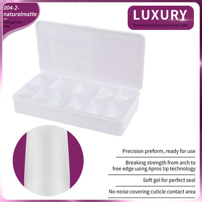 500pcs/Box  Natural Matte Square Nail Tips Full Cover Acrylic Artificial Nails