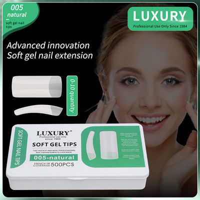 500pcs/Box Medium Square Press On Nails False Nails Natural Full Cover Fake Nails For Women
