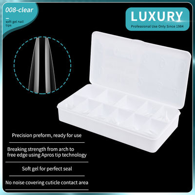 500pcs Medium Stiletto Nail Tips Half Cover False Nail Sharp Shape Acrylic Artificial False Nails 11Sizes