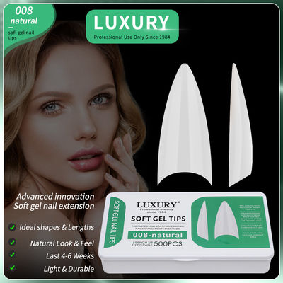Professional Nail Art 500PCS Sharp Shaped False Nails With Ultrathin Design 11 Sizes