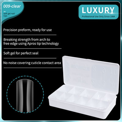 500pcs Long Ballerina Square Shape Press On Nails Half Cover Fake Nail For Women