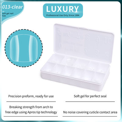 Soft Gel Toenail Tips Set Full Coverage Square Shape False Toe Nails 11 Sizes For Diy & Salon Manicures