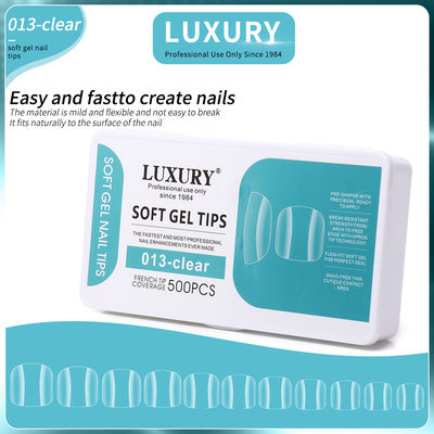 Soft Gel Toenail Tips Set Full Coverage Square Shape False Toe Nails 11 Sizes For Diy & Salon Manicures