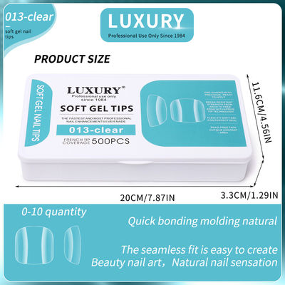 Soft Gel Toenail Tips Set Full Coverage Square Shape False Toe Nails 11 Sizes For Diy & Salon Manicures