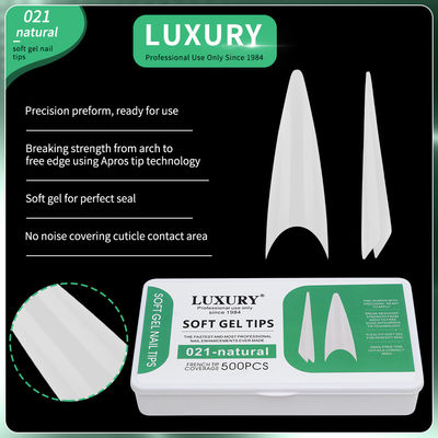 Long Stiletto Shape False Nails Tips Set Press On Nails Seamless Half Cover DIY Nail Extensions