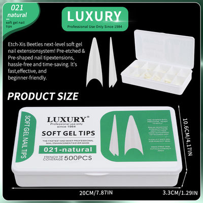 Long Stiletto Shape False Nails Tips Set Press On Nails Seamless Half Cover DIY Nail Extensions