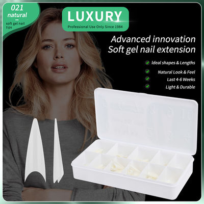 Long Stiletto Shape False Nails Tips Set Press On Nails Seamless Half Cover DIY Nail Extensions