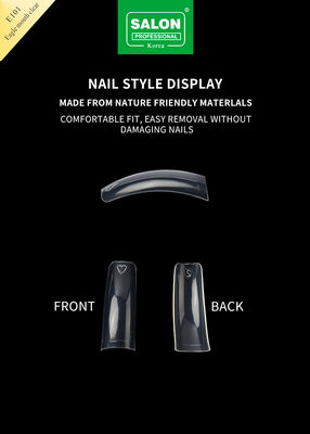 Professional Nail Full Cover Clear ABS Eagle Mouth Clear In 12 Sizes For DIY Manicures Salon