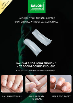 Full Cover Eagle Mouth Natural Soft Gel False Nails Designs Artificial Nail Tips