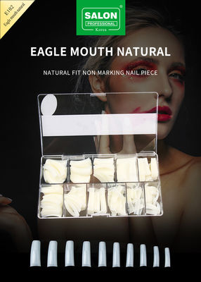 Full Cover Eagle Mouth Natural Soft Gel False Nails Designs Artificial Nail Tips