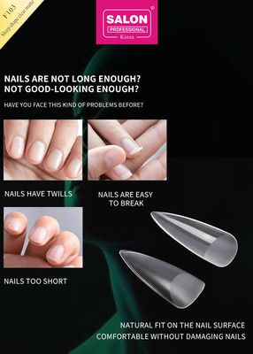 Matte Clear Almond Nails Extra Long Stiletto False Nails Sharp Shape Acrylic Fake Nail Tips For Nail Art