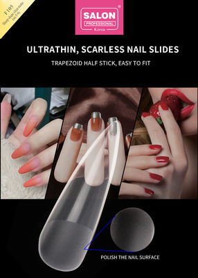 Clear Matte Color Acrylic False Nail Tips Set Ultra-Thin Sharp Shape Nail Art Extensions
