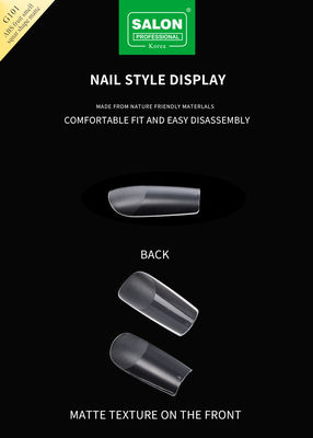 Full Matte Clear Acrylic Fake Nail Medium Square Press On Nails For Nail Extension Manicure Tools