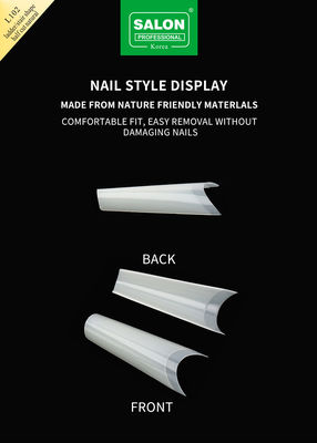 500Pcs Nail Tips Acrylic French Half Cover False Nail Tips Ladder Shape Press On Nails Tip UV Gel Manicure Supply