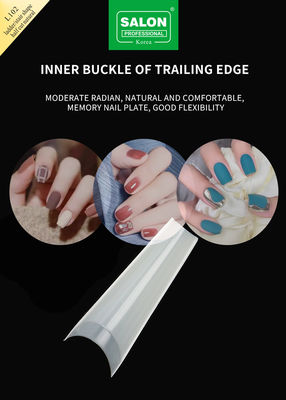 500Pcs Nail Tips Acrylic French Half Cover False Nail Tips Ladder Shape Press On Nails Tip UV Gel Manicure Supply