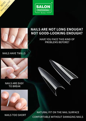 Sharp Shape False Nails Half Cover ABS Acrylic False Fingernails Wholesale