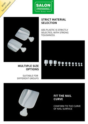 Natural Color False Toenails Set Full Cover Acrylic Toes Nail For Salon-Finish Nail Art