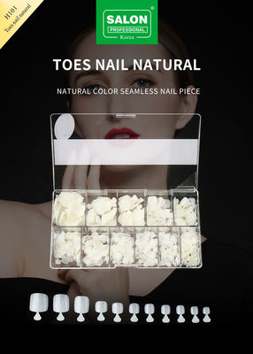 Natural Color False Toenails Set Full Cover Acrylic Toes Nail For Salon-Finish Nail Art