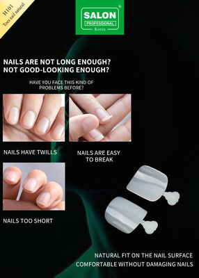 Natural Color False Toenails Set Full Cover Acrylic Toes Nail For Salon-Finish Nail Art