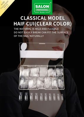 Salon Professional Nails Clear Color Full Cover False Nails For Nail Extension 500pcs/Box