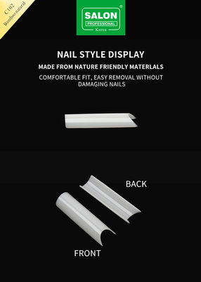 Professional False Nails Tips Natural Natural Color Half Cover Artificial Finger Nails French Nail Tips
