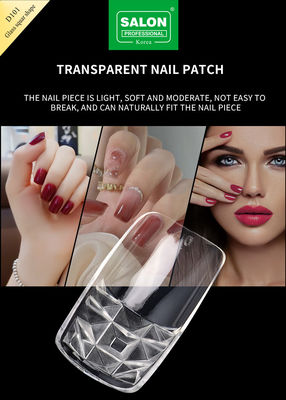 Fashionable Clear Color False Nails Full Cover French Nail Customized Design For Salon Nail Art