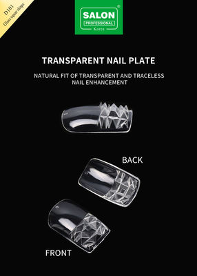 Fashionable Clear Color False Nails Full Cover French Nail Customized Design For Salon Nail Art