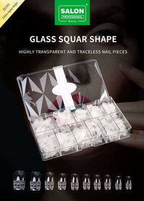 Fashionable Clear Color False Nails Full Cover French Nail Customized Design For Salon Nail Art